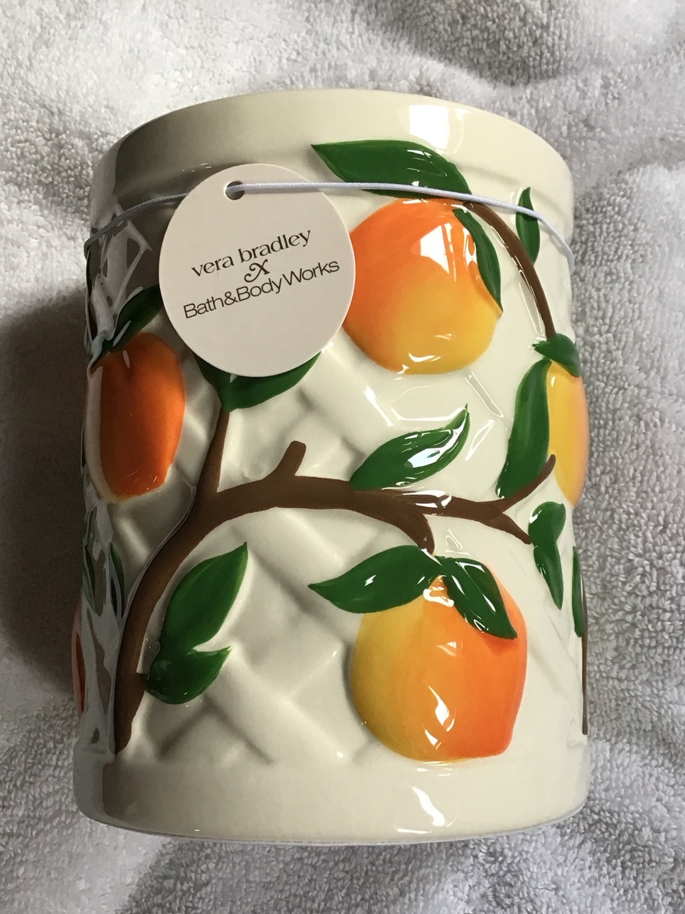 Bath & Body Works/Vera Bradley 3 wick candle holder